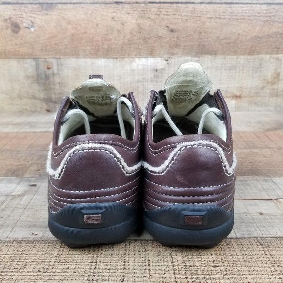 Skechers Brown Sneakers Leather Men Classic Shoes - Picture 4 of 8